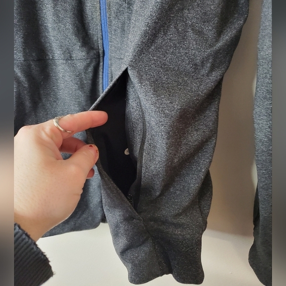 Mens Lululemon Pre-Post Jacket Size Extra Large Luon Heathered Grey - Picture 4 of 16